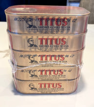 Load image into Gallery viewer, Titus Sardines 5 Cans