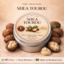 Load image into Gallery viewer, The Original Shea Tourou – 100% Pure Unrefined West African Shea Butter – Made in Burkina Faso – Deep Moisture for Skin &amp; Hair – 4oz