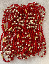 Load image into Gallery viewer, Red Ankle Beads