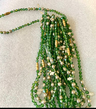 Load image into Gallery viewer, Dark Green Ankle Beads