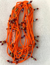 Load image into Gallery viewer, Orange Ankle Beads