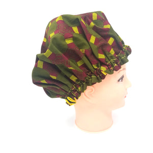 Ankara double-sided bonnet.